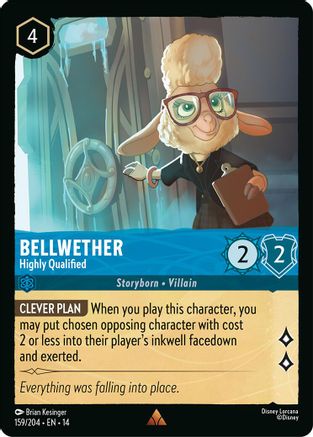 Bellwether - Highly Qualified (159/204) - Hyperia City Cold Foil