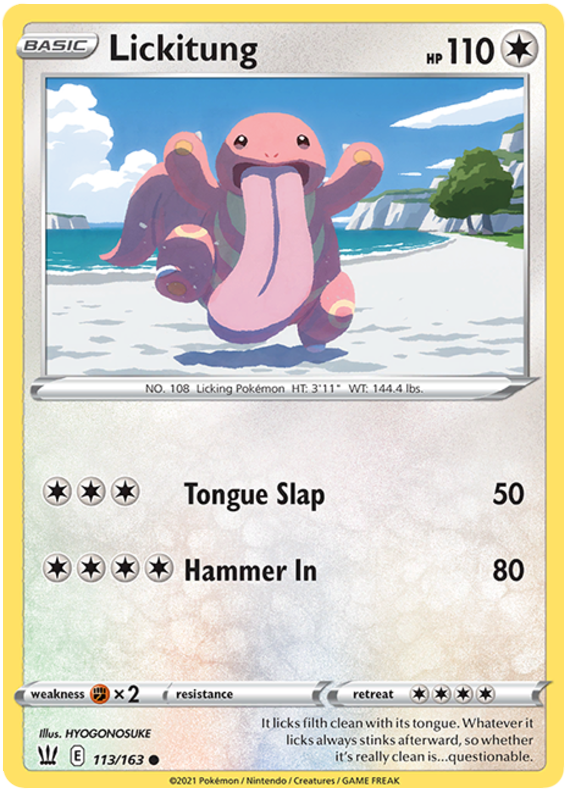 Lickitung (113/163) [Sword & Shield: Battle Styles] | Eastridge Sports Cards & Games