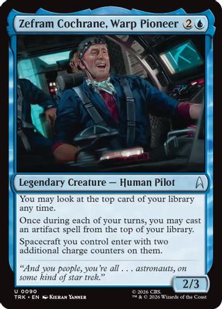 Zephram Cochrane, Warp Pioneer (TRK-090) - Star Trek Foil