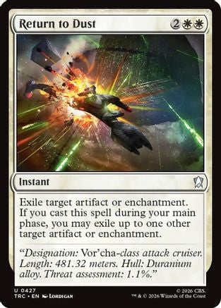 Return to Dust (Surge Foil) (TRC-427) - Commander: Star Trek Foil