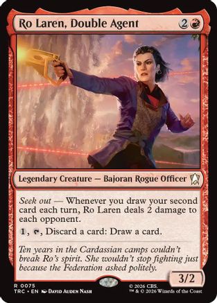 Ro Laren, Double Agent (TRC-075) - Commander: Star Trek