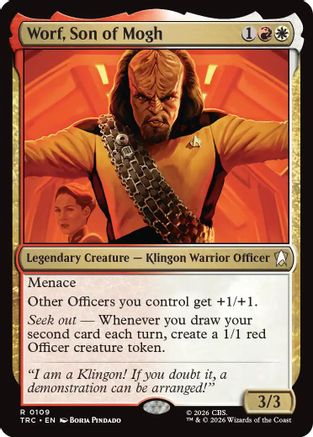 Worf, Son of Mogh (Surge Foil) (TRC-109) - Commander: Star Trek Foil