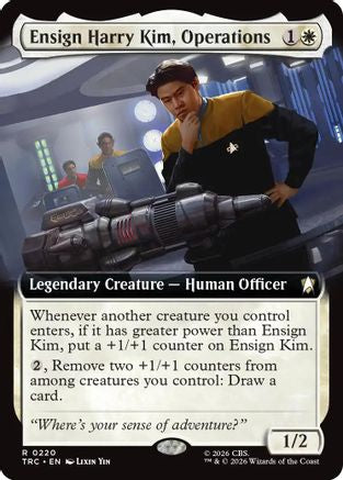 Ensign Harry Kim, Operations (Extended Art) (TRC-220) - Commander: Star Trek