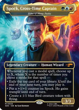 Spock, Cross-Time Captain - Riku of Many Paths (Borderless) (SDS-023) - Star Trek: Stardates