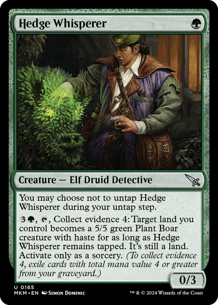 Hedge Whisperer [Murders at Karlov Manor] | Eastridge Sports Cards & Games