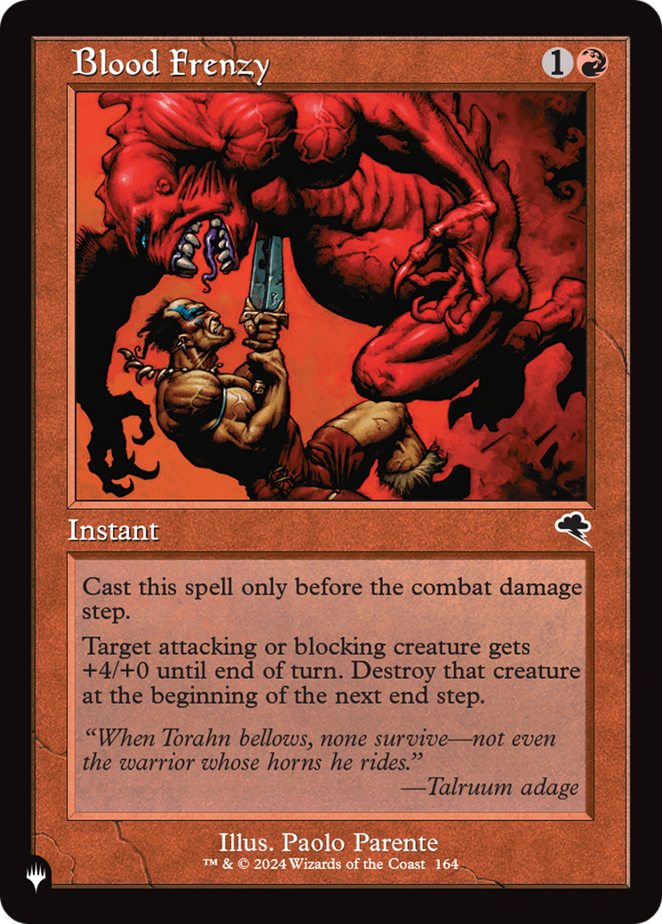Blood Frenzy [The List] | Eastridge Sports Cards & Games
