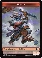 Dog // Goblin Double-Sided Token [Tarkir: Dragonstorm Commander Tokens] | Eastridge Sports Cards & Games