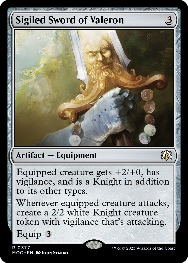 Sigiled Sword of Valeron [March of the Machine Commander] | Eastridge Sports Cards & Games