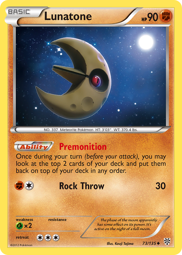 Lunatone (73/135) [Black & White: Plasma Storm] | Eastridge Sports Cards & Games