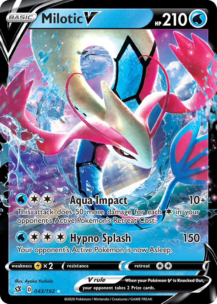 Milotic V (043/192) [Sword & Shield: Rebel Clash] | Eastridge Sports Cards & Games