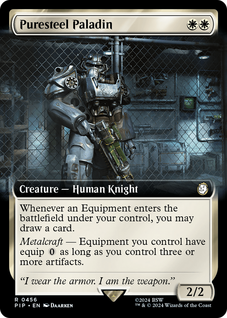 Puresteel Paladin (Extended Art) [Fallout] | Eastridge Sports Cards & Games