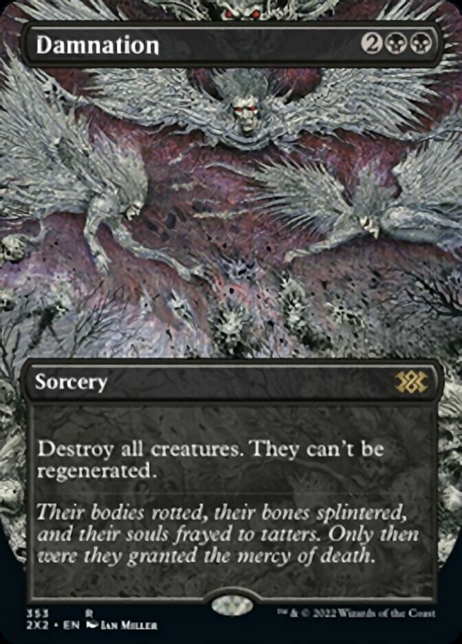 Damnation (Borderless Alternate Art) [Double Masters 2022] | Eastridge Sports Cards & Games