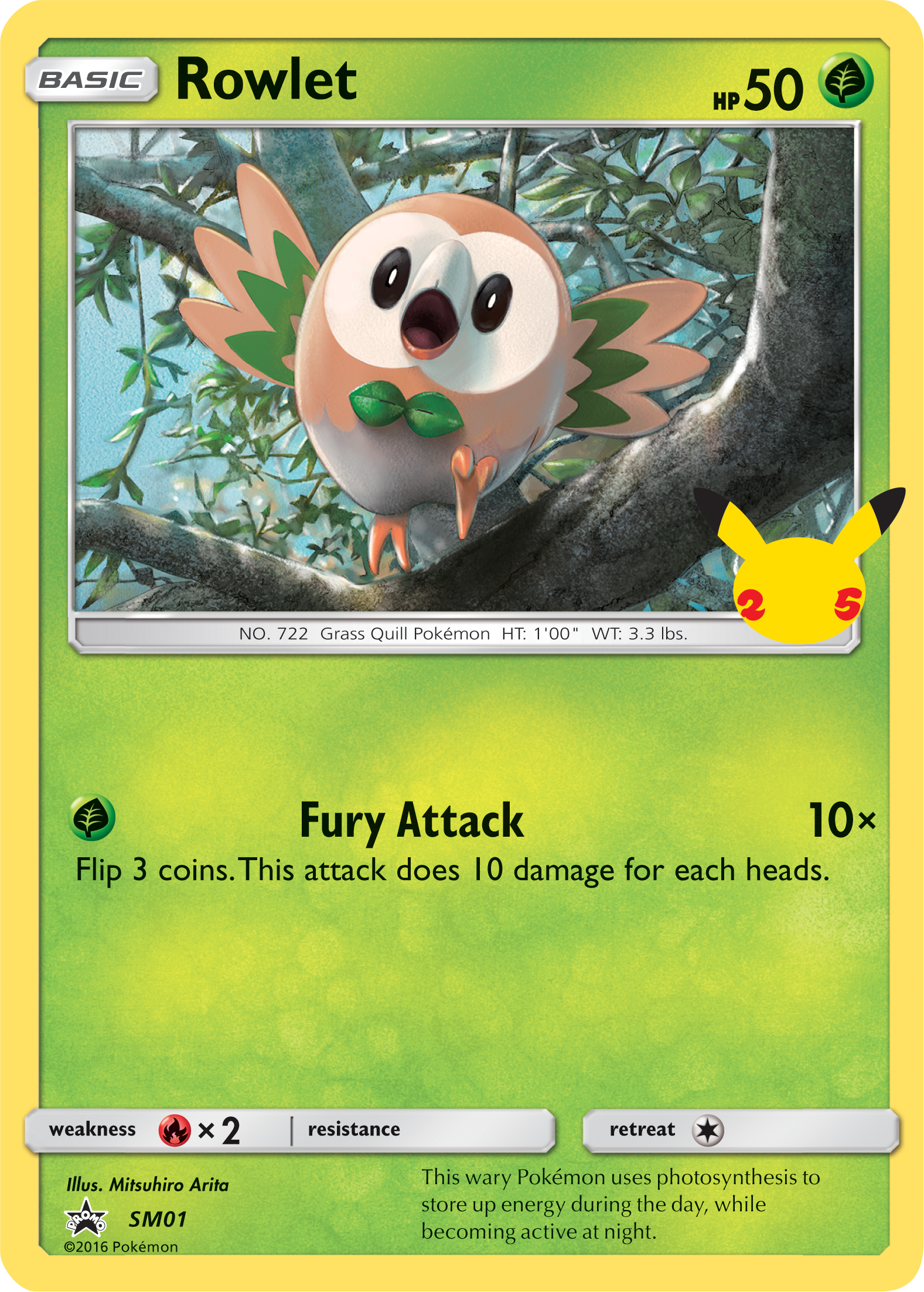 Rowlet (SM01) (Jumbo Card) [First Partner Pack] | Eastridge Sports Cards & Games