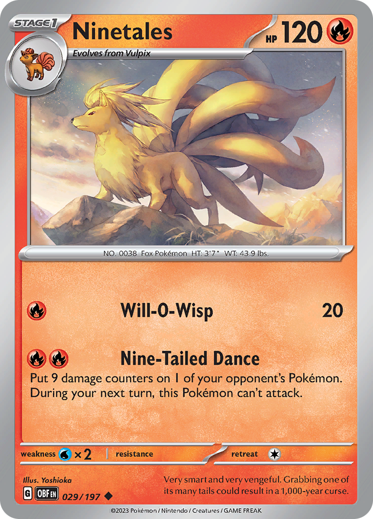 Ninetales (029/197) [Scarlet & Violet: Obsidian Flames] | Eastridge Sports Cards & Games