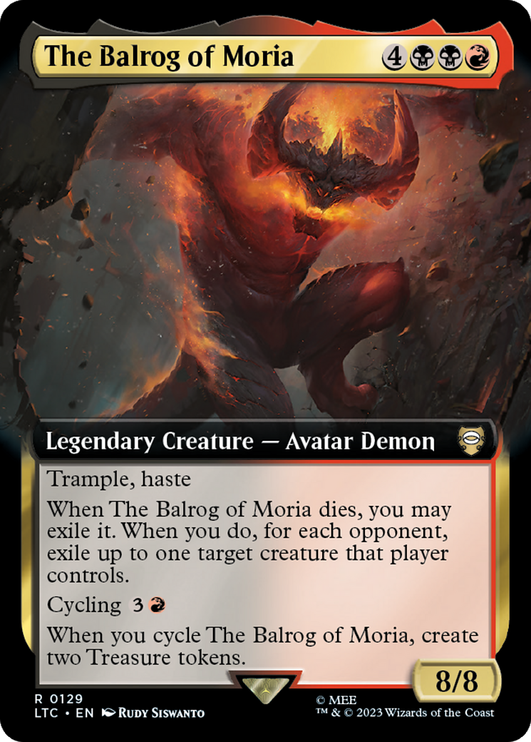 The Balrog of Moria (Extended Art) [The Lord of the Rings: Tales of Middle-Earth Commander] | Eastridge Sports Cards & Games