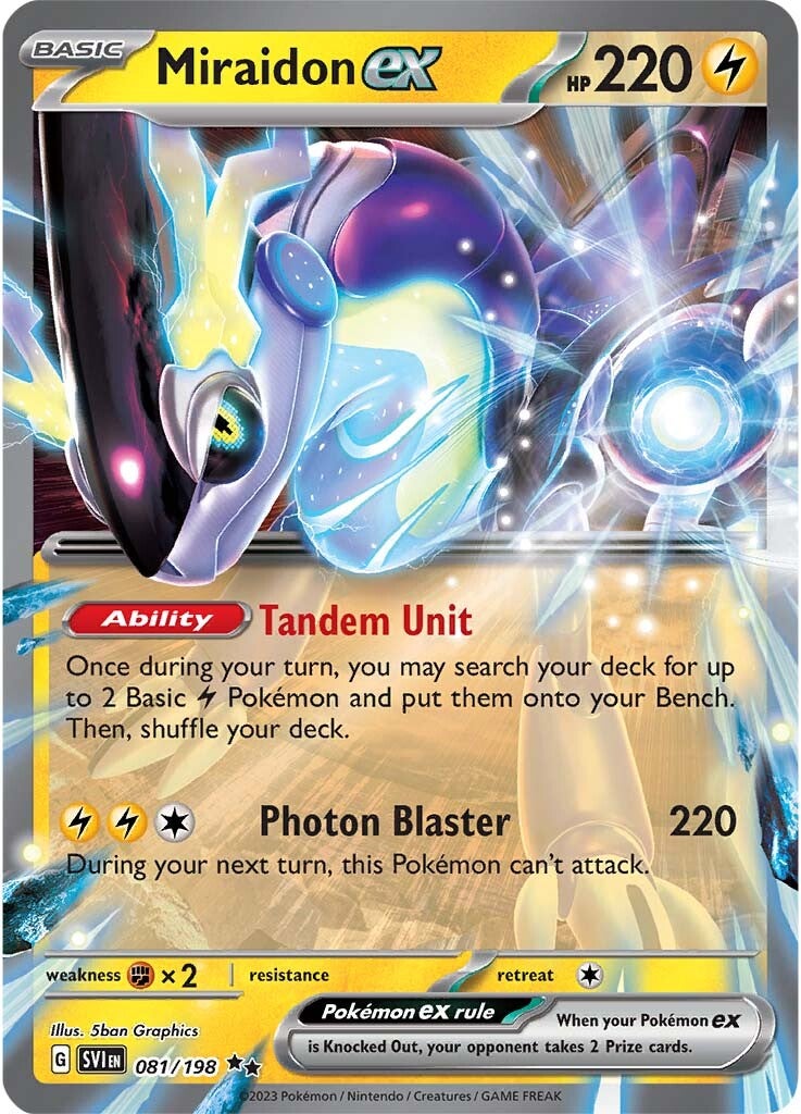 Miraidon ex (081/198) (Jumbo Card) [Scarlet & Violet: Base Set] | Eastridge Sports Cards & Games