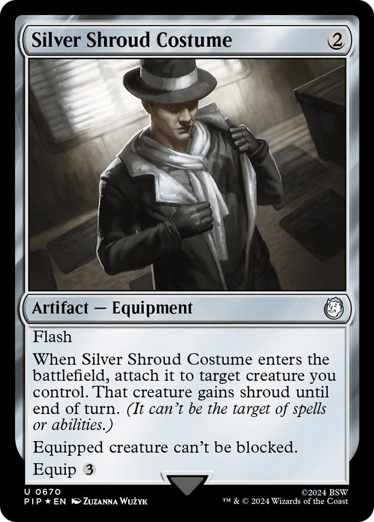 Silver Shroud Costume (Surge Foil) [Fallout] | Eastridge Sports Cards & Games