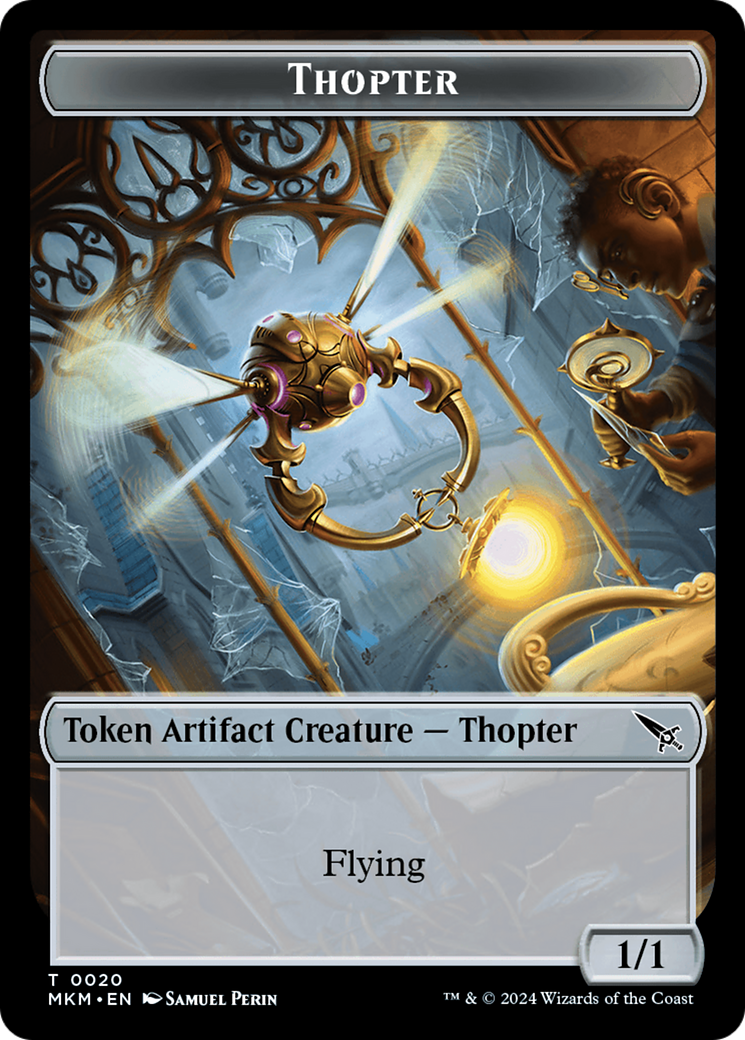 Thopter (0020) // Imp Double-Sided Token [Murders at Karlov Manor Tokens] | Eastridge Sports Cards & Games