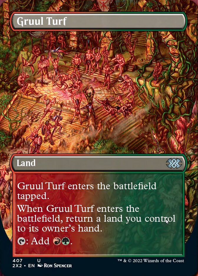 Gruul Turf (Borderless Alternate Art) [Double Masters 2022] | Eastridge Sports Cards & Games