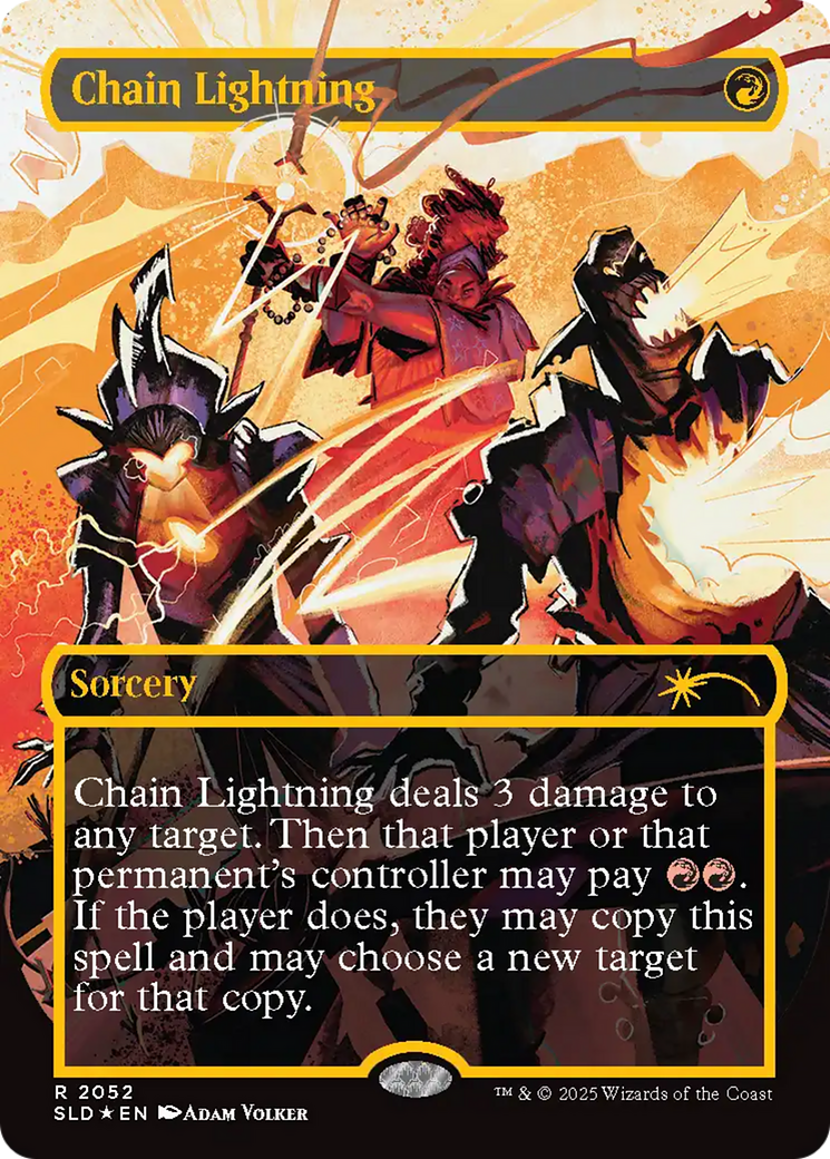 Chain Lightning (2052) (Raised Foil) [Secret Lair Drop Series] | Eastridge Sports Cards & Games