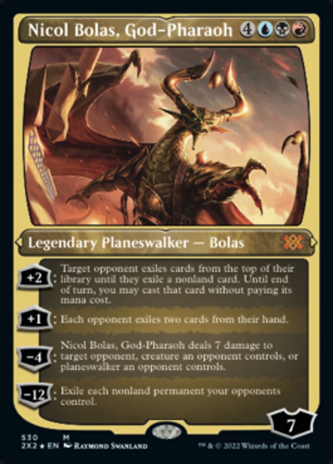 Nicol Bolas, God-Pharaoh (Foil Etched) [Double Masters 2022] | Eastridge Sports Cards & Games