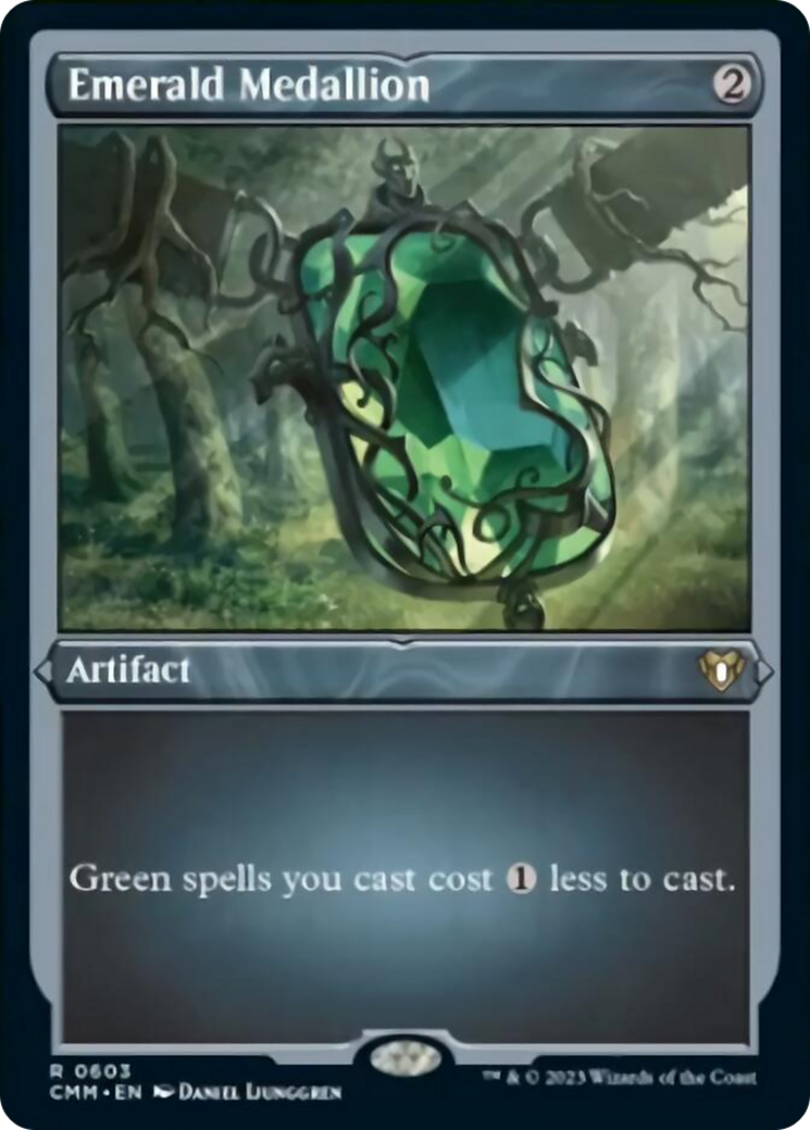 Emerald Medallion (Foil Etched) [Commander Masters] | Eastridge Sports Cards & Games