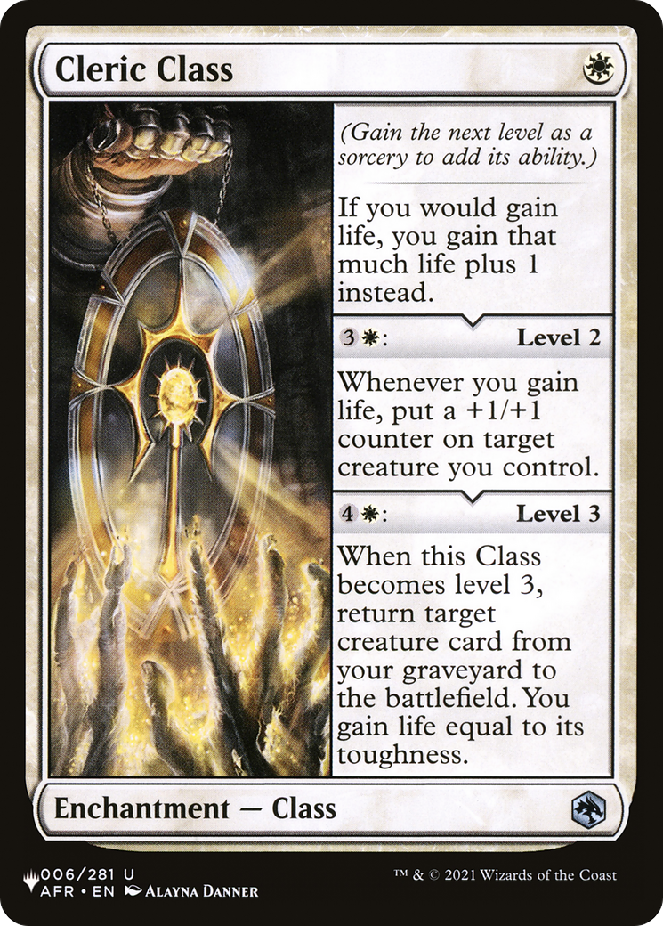 Cleric Class [The List Reprints] | Eastridge Sports Cards & Games