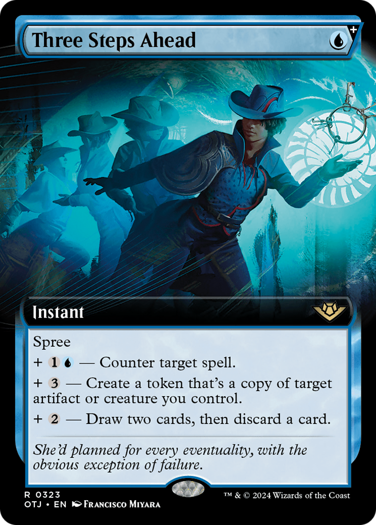 Three Steps Ahead (Extended Art) [Outlaws of Thunder Junction] | Eastridge Sports Cards & Games