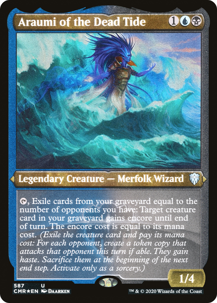 Araumi of the Dead Tide (Foil Etched) [Commander Legends]