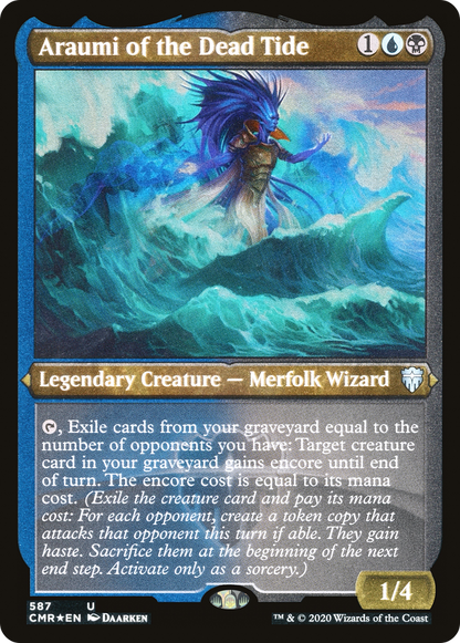 Araumi of the Dead Tide (Foil Etched) [Commander Legends]