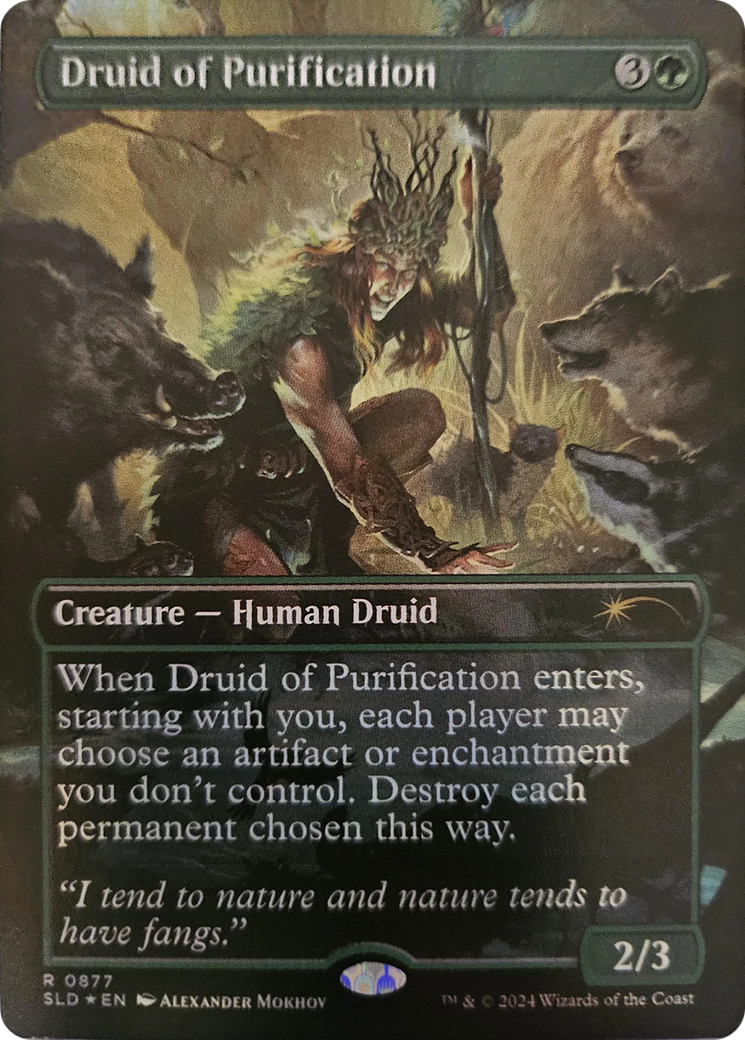 Druid of Purification (Rainbow Foil) [Secret Lair Drop Series] | Eastridge Sports Cards & Games