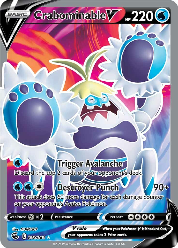 Crabominable V (248/264) [Sword & Shield: Fusion Strike] | Eastridge Sports Cards & Games