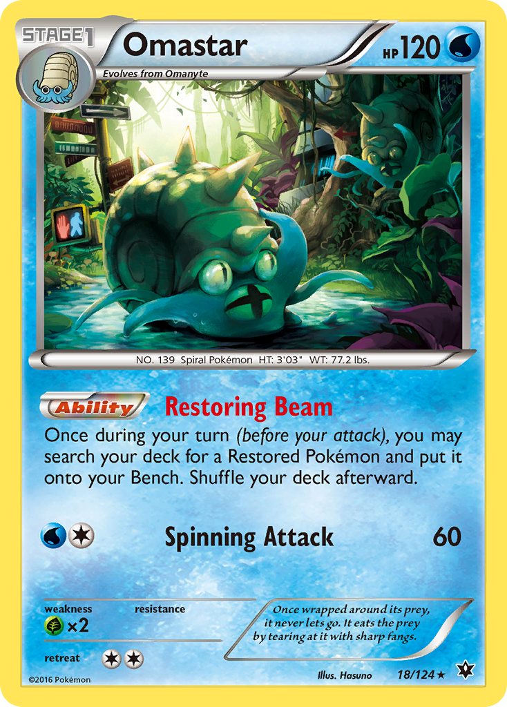 Omastar (18/124) [XY: Fates Collide] | Eastridge Sports Cards & Games