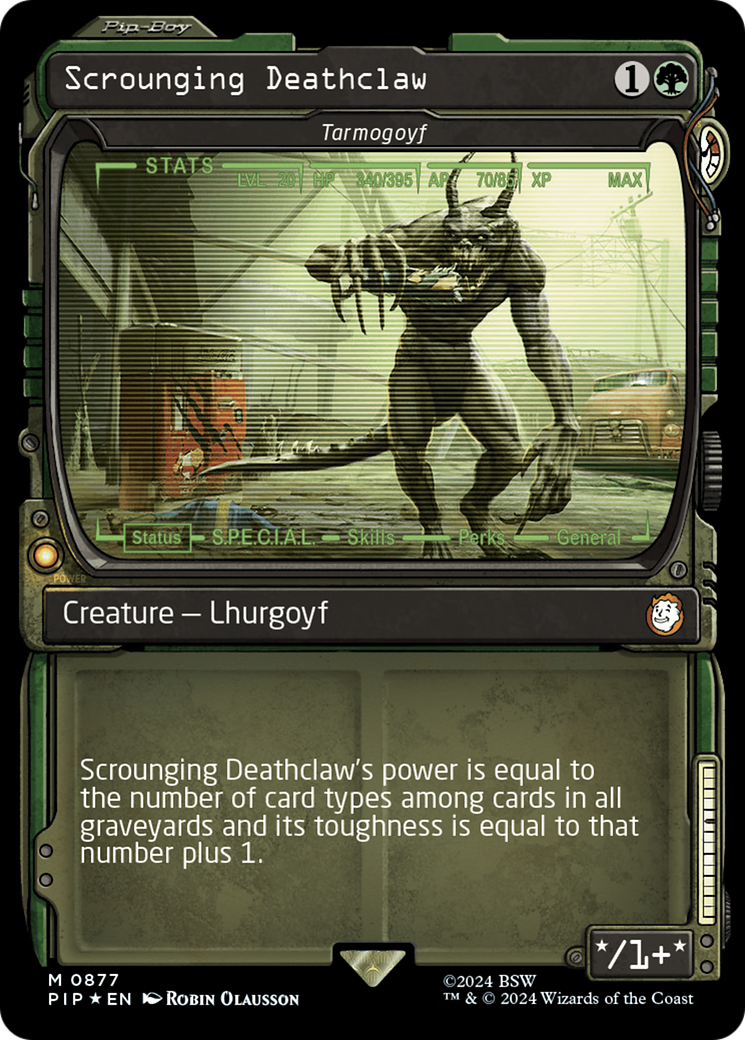 Scrounging Deathclaw - Tarmogoyf (Showcase) (Surge Foil) [Fallout] | Eastridge Sports Cards & Games