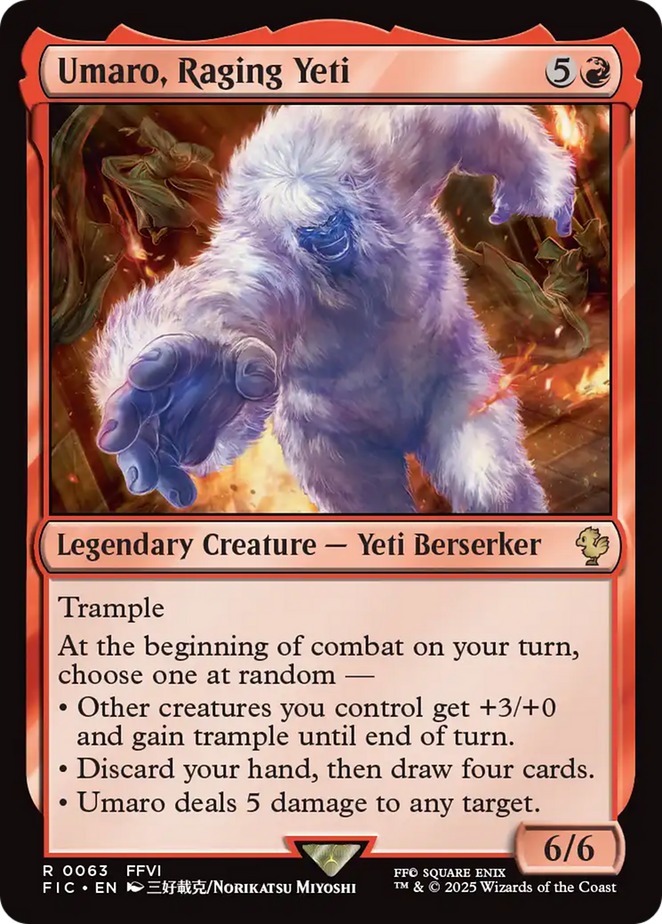 Umaro, Raging Yeti [FINAL FANTASY Commander] | Eastridge Sports Cards & Games