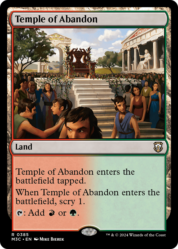 Temple of Abandon (Ripple Foil) [Modern Horizons 3 Commander] | Eastridge Sports Cards & Games