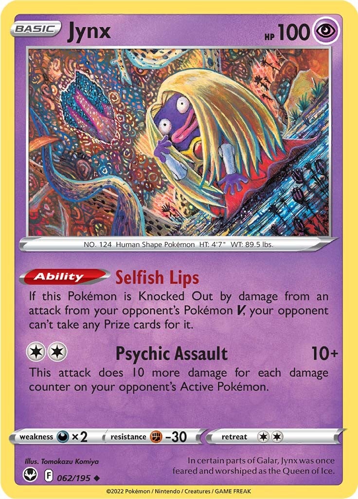 Jynx (062/195) [Sword & Shield: Silver Tempest] | Eastridge Sports Cards & Games