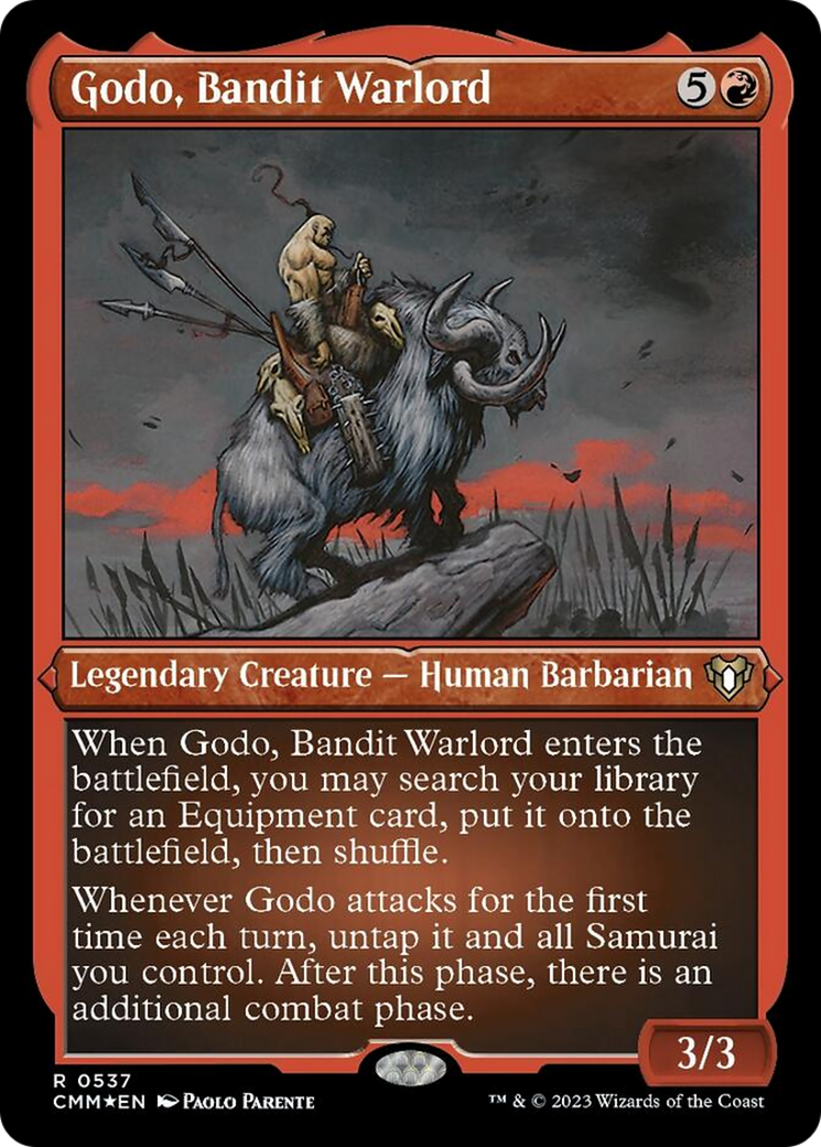 Godo, Bandit Warlord (Foil Etched) [Commander Masters] | Eastridge Sports Cards & Games