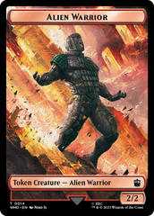 Alien Angel // Alien Warrior Double-Sided Token [Doctor Who Tokens] | Eastridge Sports Cards & Games