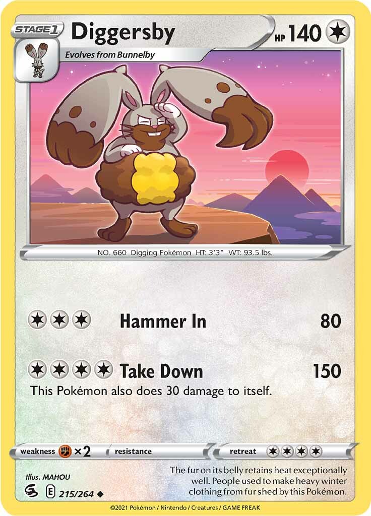 Diggersby (215/264) [Sword & Shield: Fusion Strike] | Eastridge Sports Cards & Games