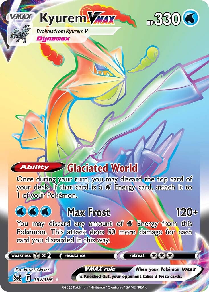 Kyurem VMAX (197/196) [Sword & Shield: Lost Origin] | Eastridge Sports Cards & Games