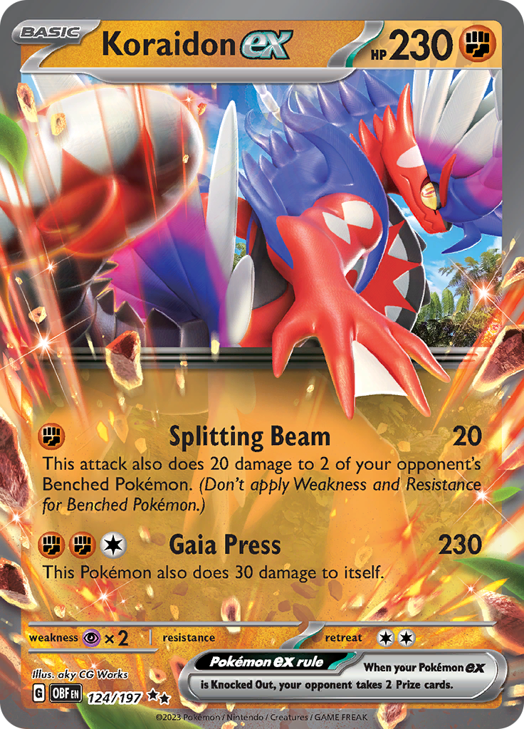 Koraidon ex (124/197) [Scarlet & Violet: Obsidian Flames] | Eastridge Sports Cards & Games