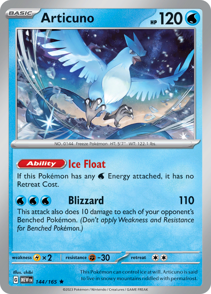 Articuno (144/165) [Scarlet & Violet: 151] | Eastridge Sports Cards & Games