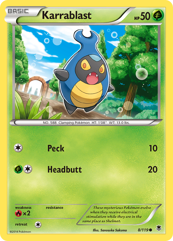 Karrablast (8/119) [XY: Phantom Forces] | Eastridge Sports Cards & Games