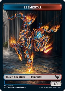 Elemental // Pest Double-Sided Token [Strixhaven: School of Mages Tokens] | Eastridge Sports Cards & Games