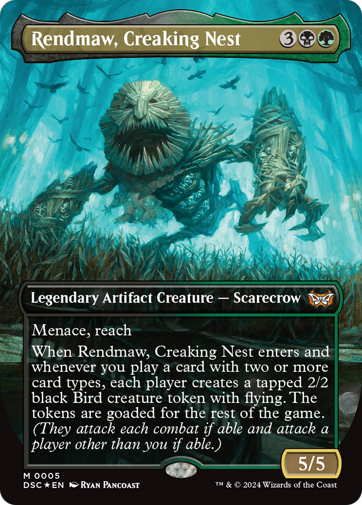 Rendmaw, Creaking Nest (Borderless) [Duskmourn: House of Horror Commander] | Eastridge Sports Cards & Games