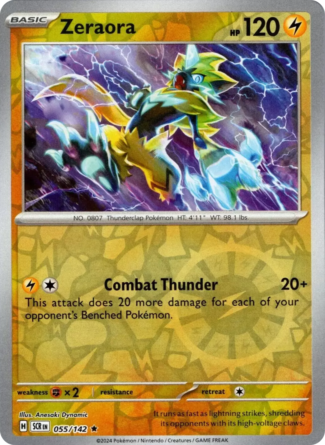 Zeraora (055/142) [Scarlet & Violet: Stellar Crown] | Eastridge Sports Cards & Games