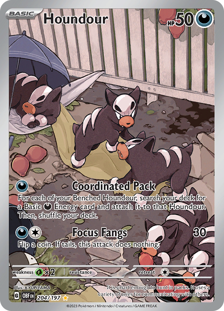 Houndour (204/197) [Scarlet & Violet: Obsidian Flames] | Eastridge Sports Cards & Games