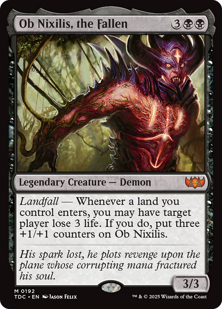 Ob Nixilis, the Fallen [Tarkir: Dragonstorm Commander] | Eastridge Sports Cards & Games