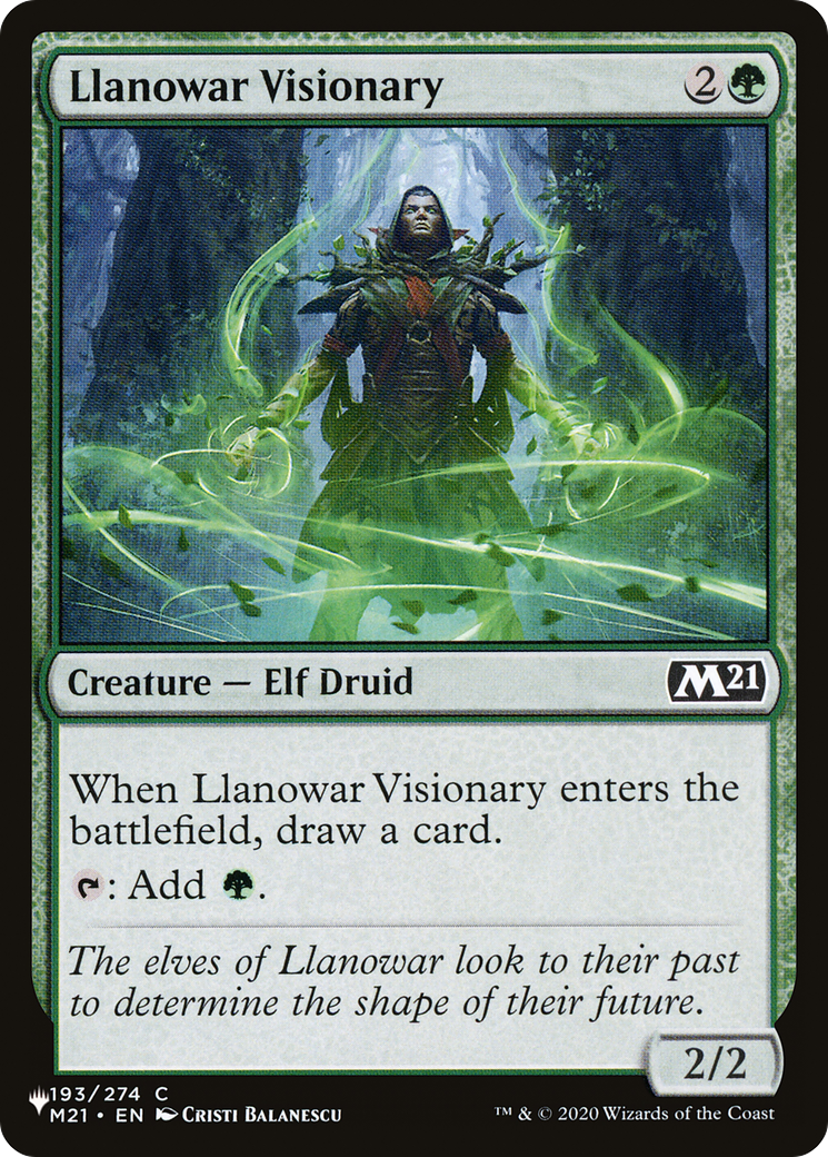 Llanowar Visionary [The List] | Eastridge Sports Cards & Games